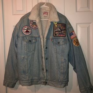 LEVIS denim sherpa jacket VINTAGE